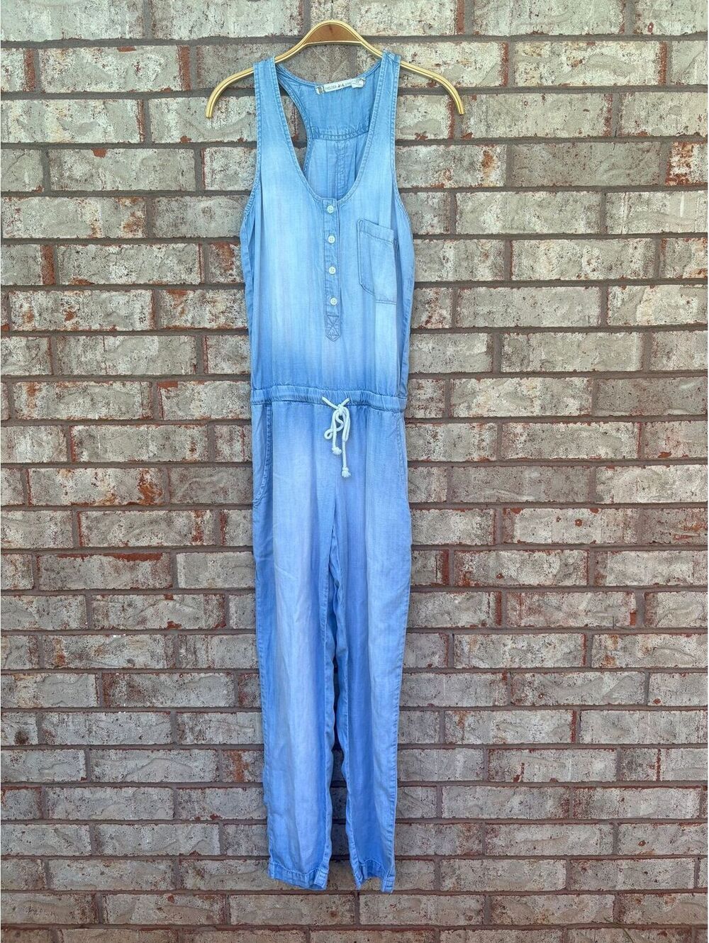 Chelsea & Violet Chambray Jumpsuit Size XS